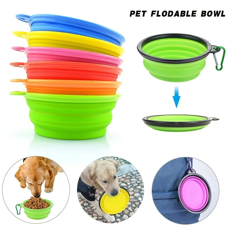 Collapsible Silicone Pet Travel Bowl