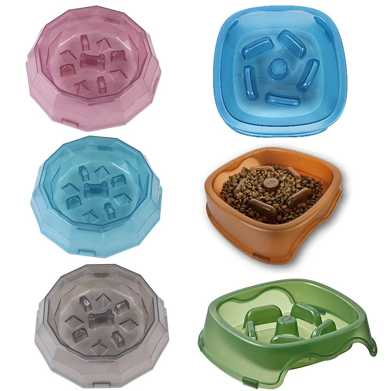 Anti-Choke Slow Feeder Pet Bowl