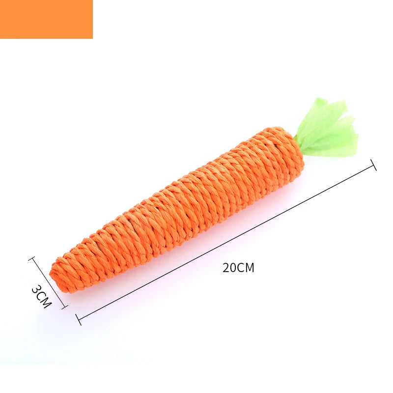 Carrot Rope Cat Chew Toy