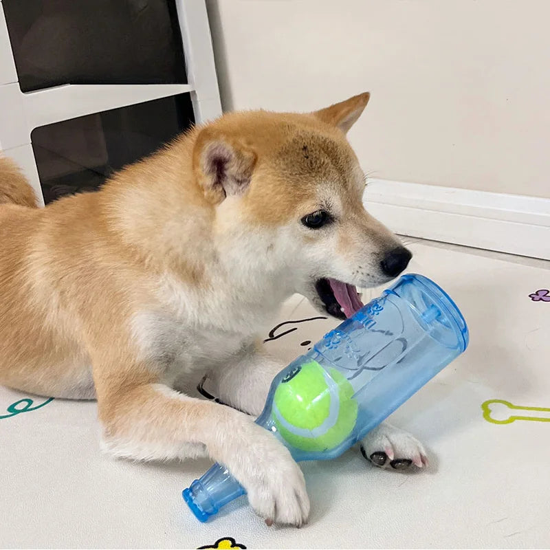 Squeaky Beer Bottle Dog Chew Toy