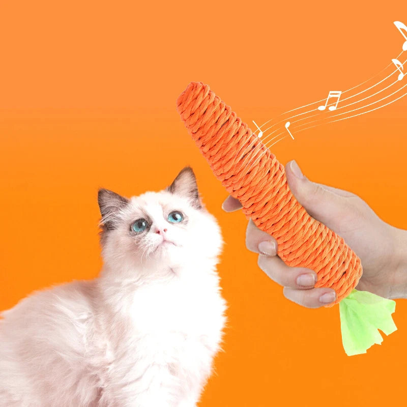 Carrot Rope Cat Chew Toy