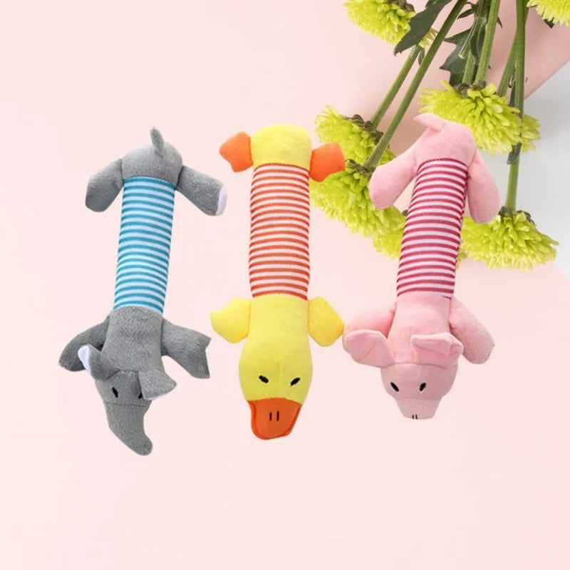 Squeaky Plush Dog Chew Toy