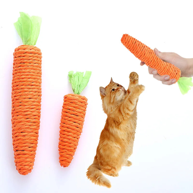 Carrot Rope Cat Chew Toy