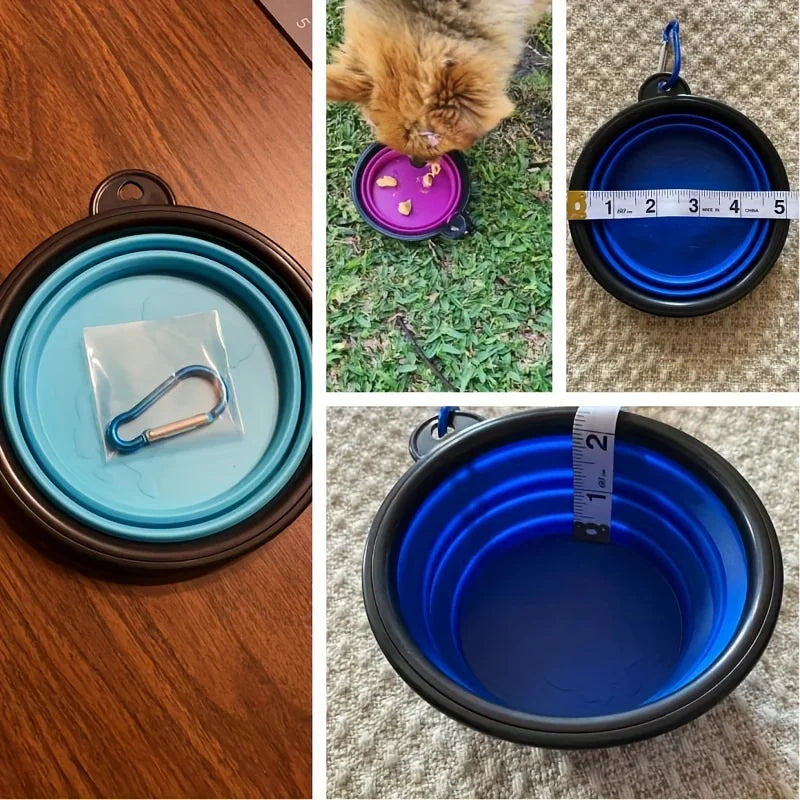 Collapsible Silicone Pet Travel Bowl