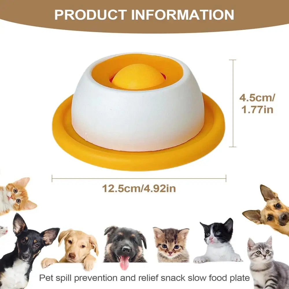 Slow Feeder Puzzle Bowl for Dogs & Cats