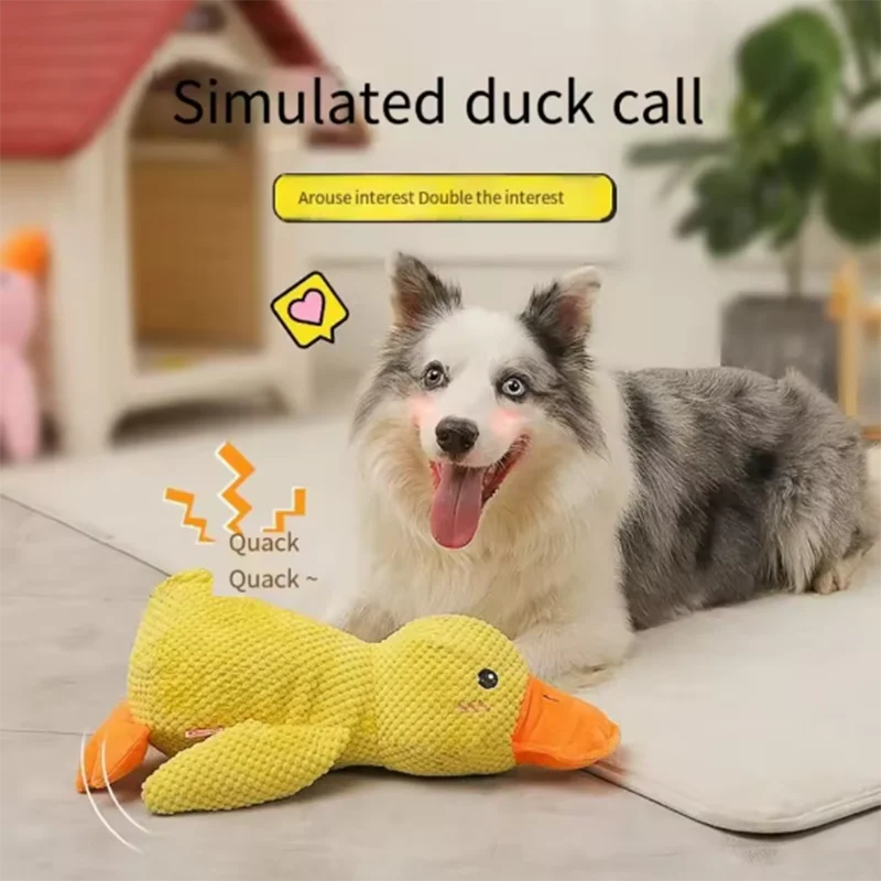 Squeaky Duck Comfort Plush Pet Toy