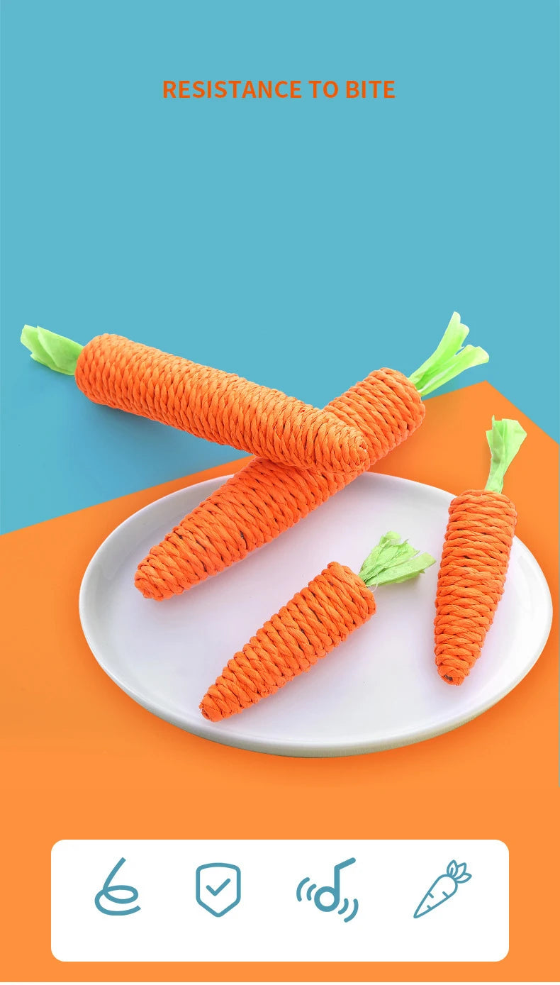 Carrot Rope Cat Chew Toy