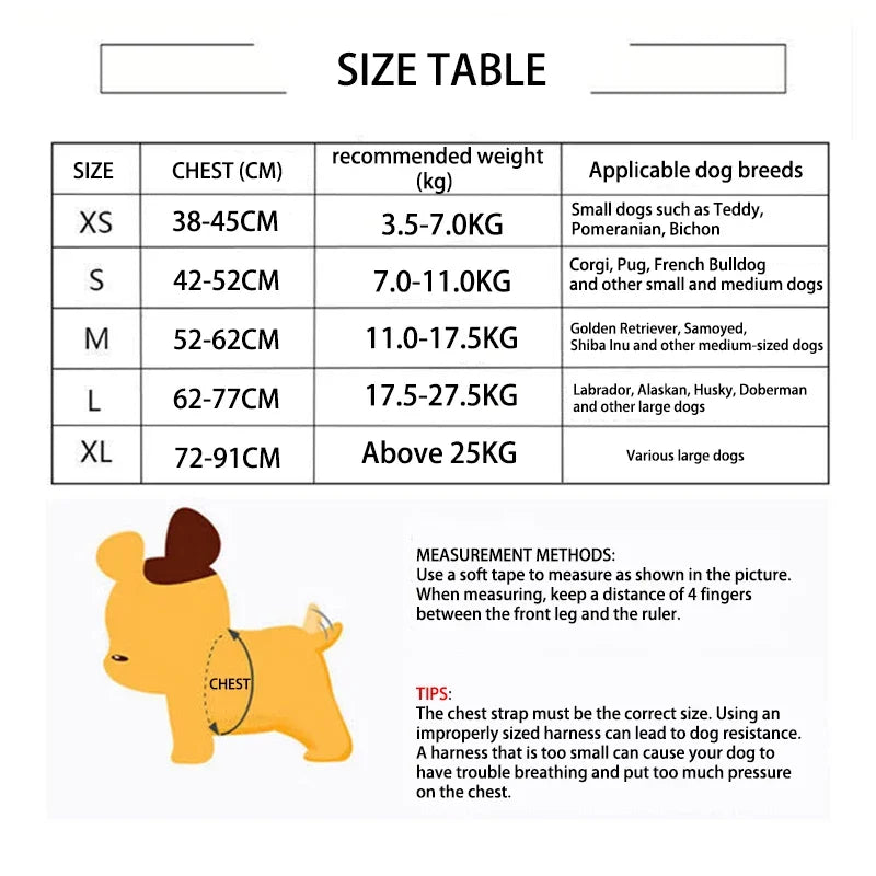 Quick-Release Adjustable Dog Harness Vest