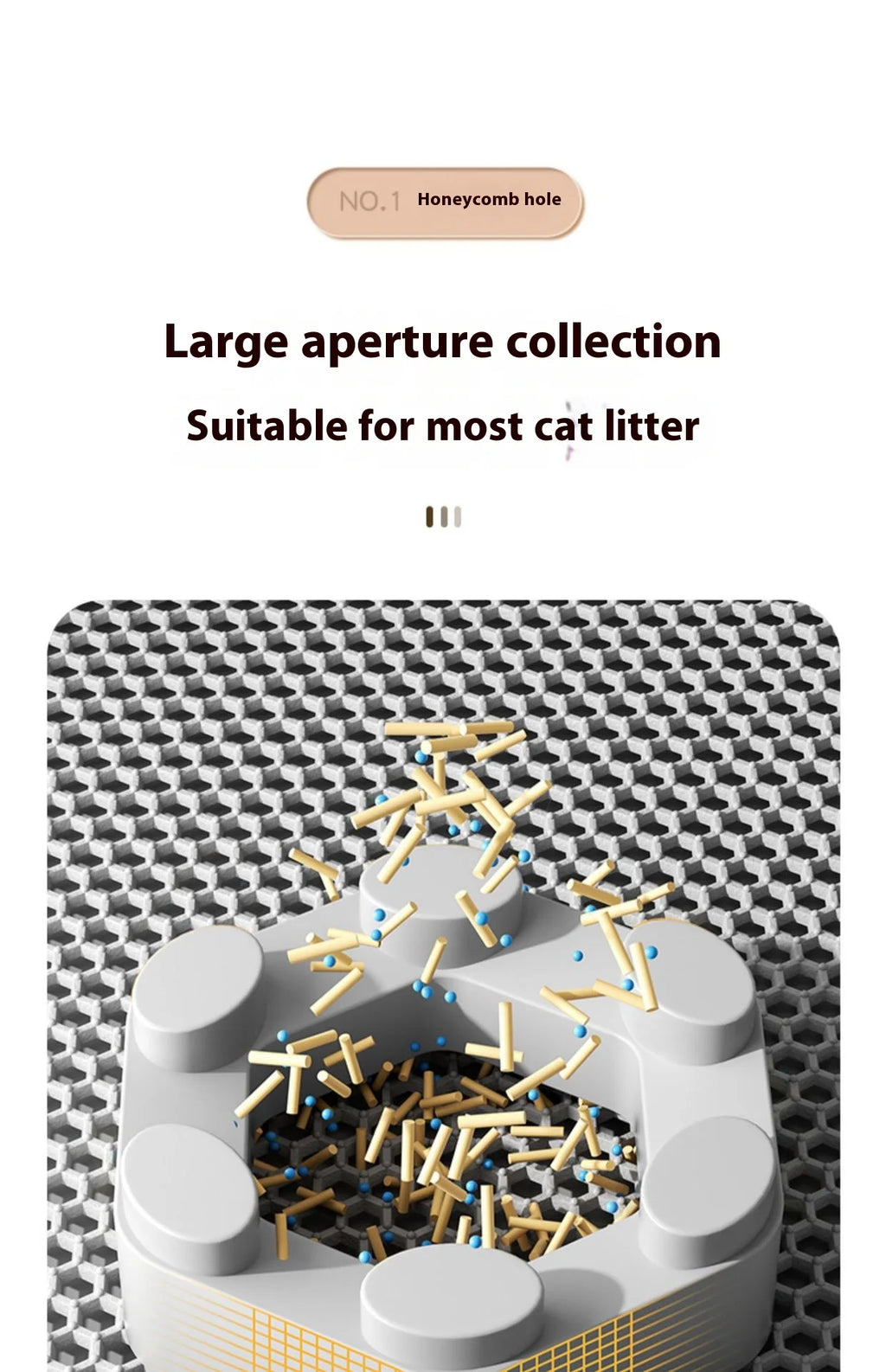 Premium 2-Layer Cat Litter Trapping Mat