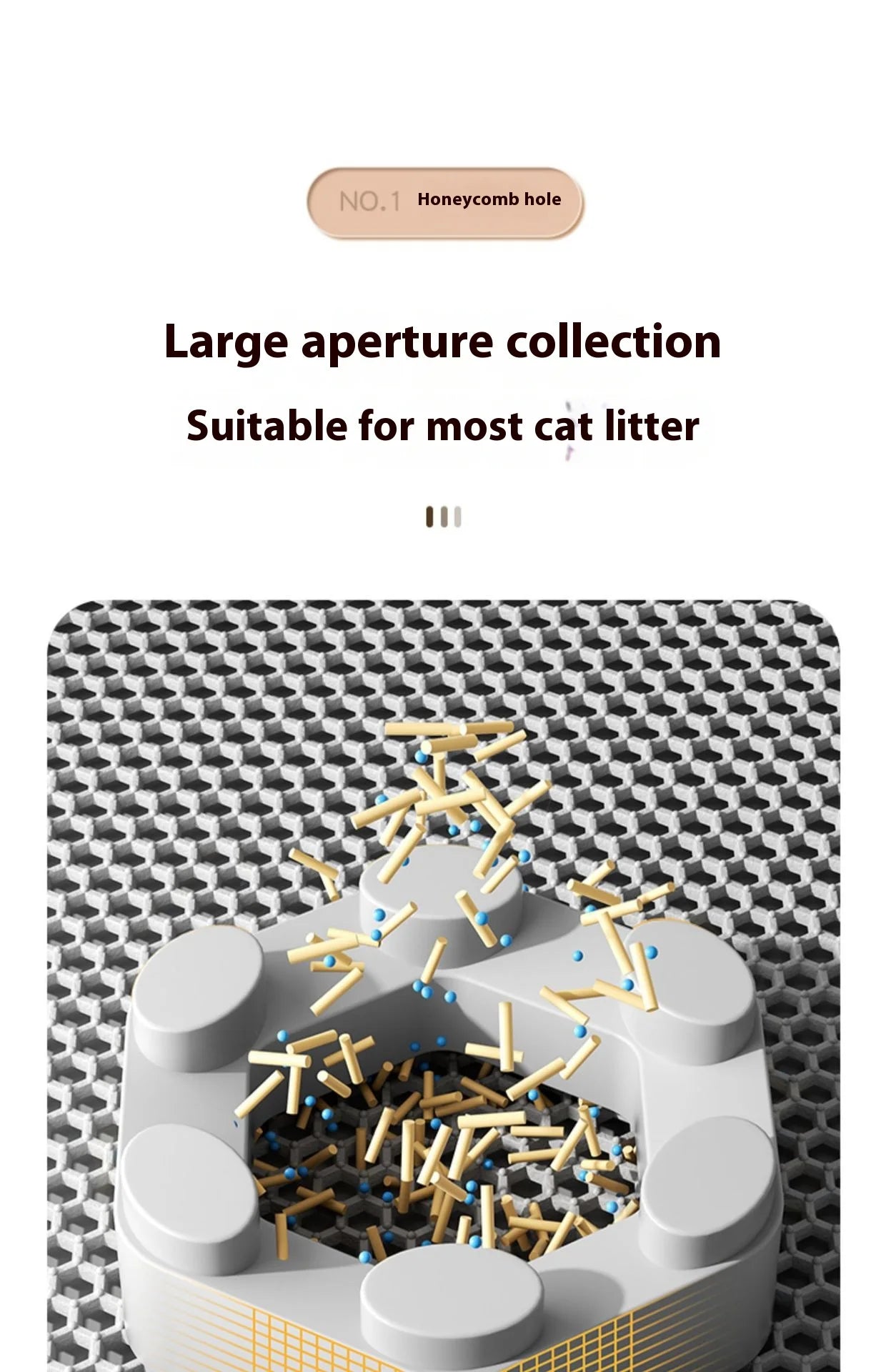 Premium 2-Layer Cat Litter Trapping Mat