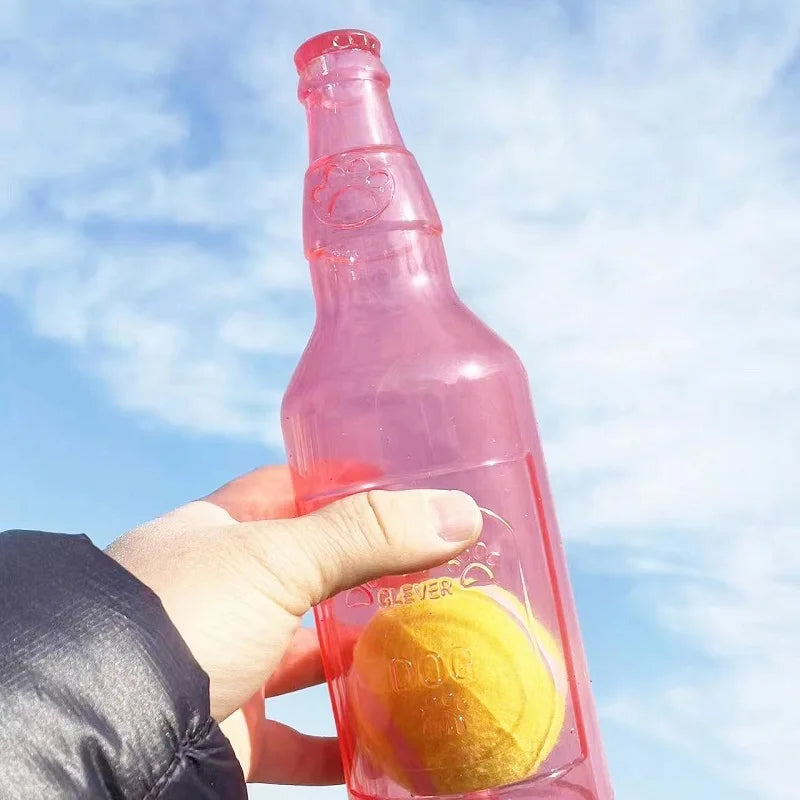 Squeaky Beer Bottle Dog Chew Toy