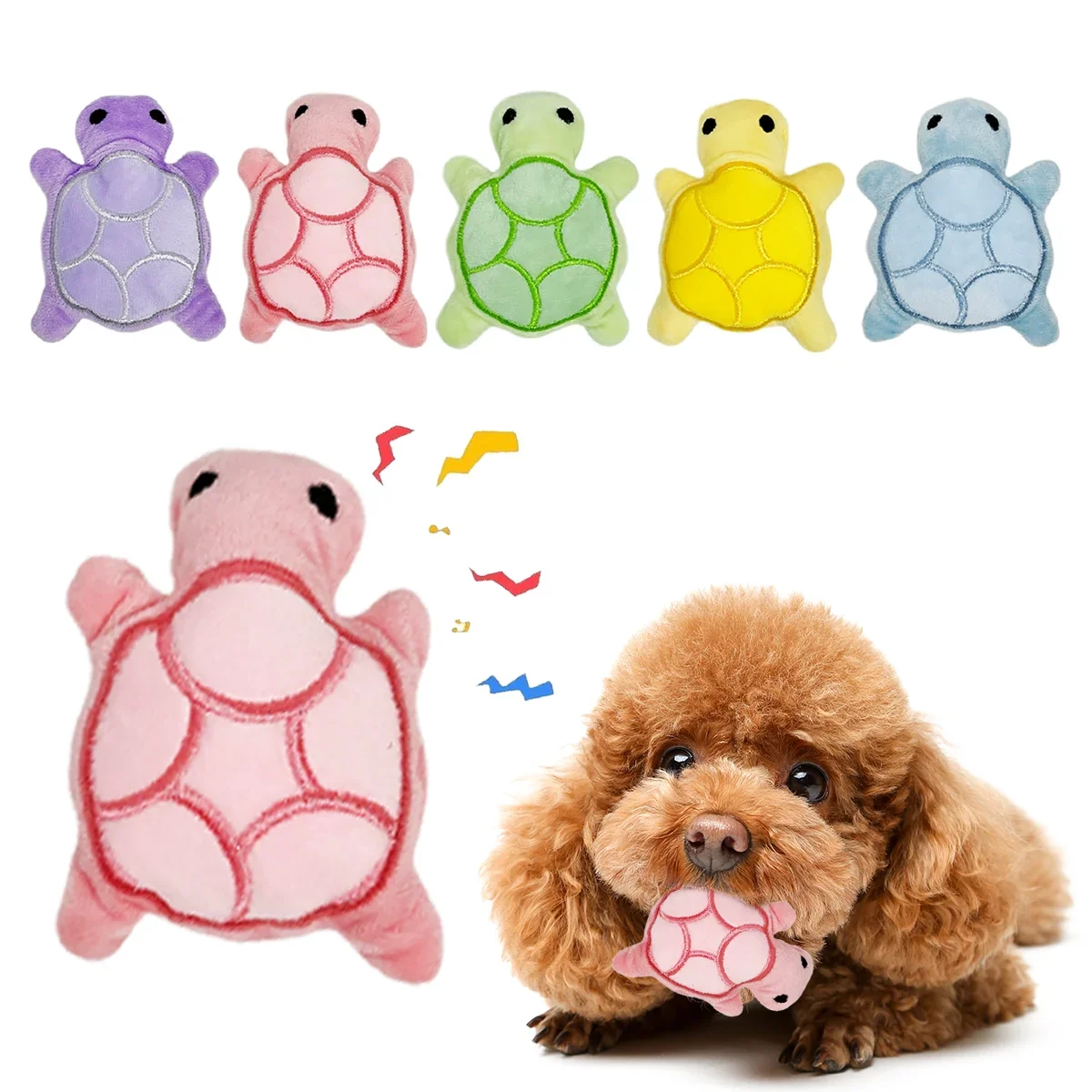 Mini Turtle Plush Puppy Chew Toy