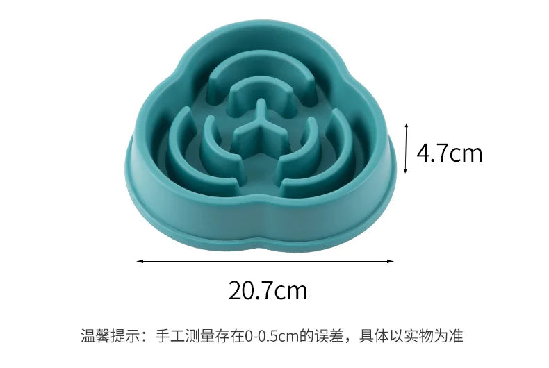 Anti-Choke Slow Feeder Pet Bowl