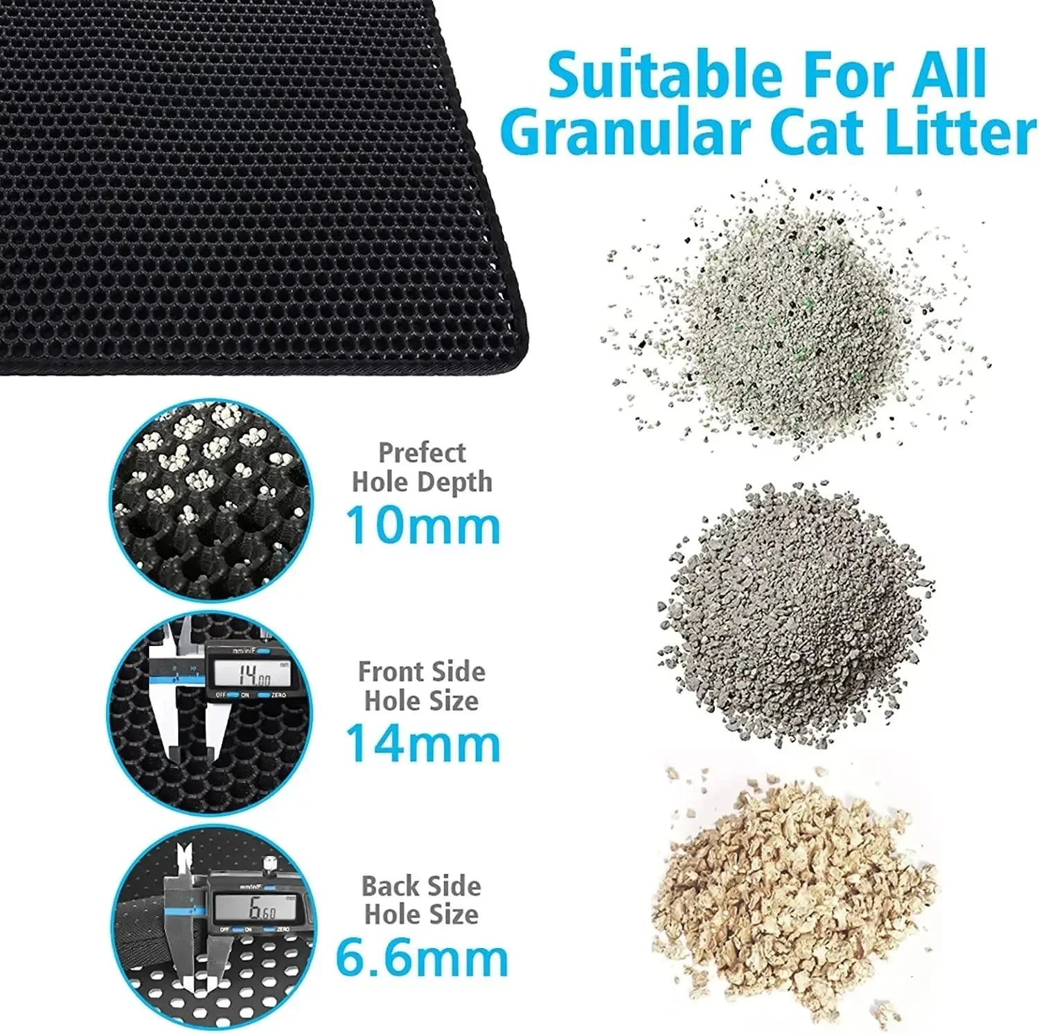 Premium 2-Layer Cat Litter Trapping Mat