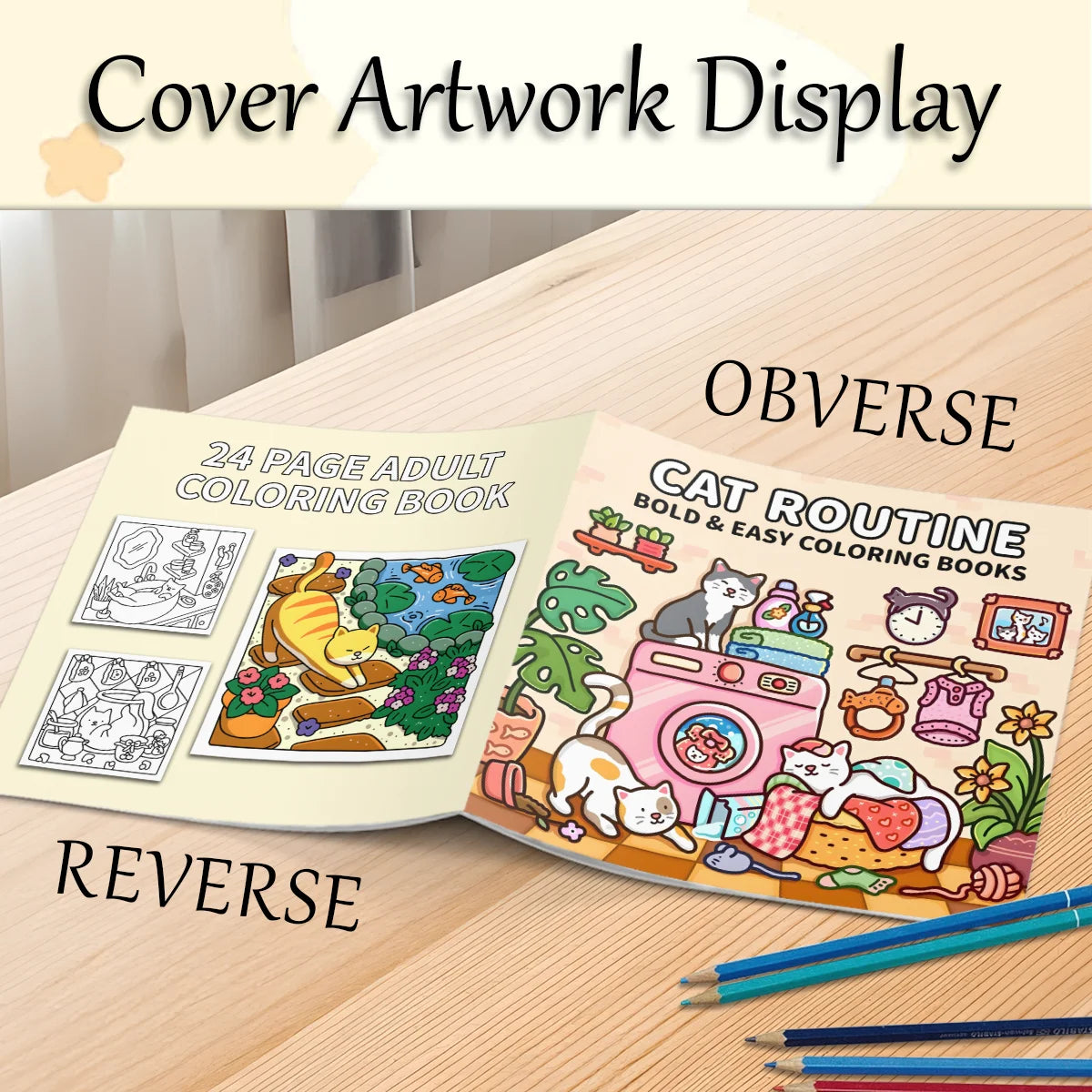 Cat Routine Adult Coloring Book