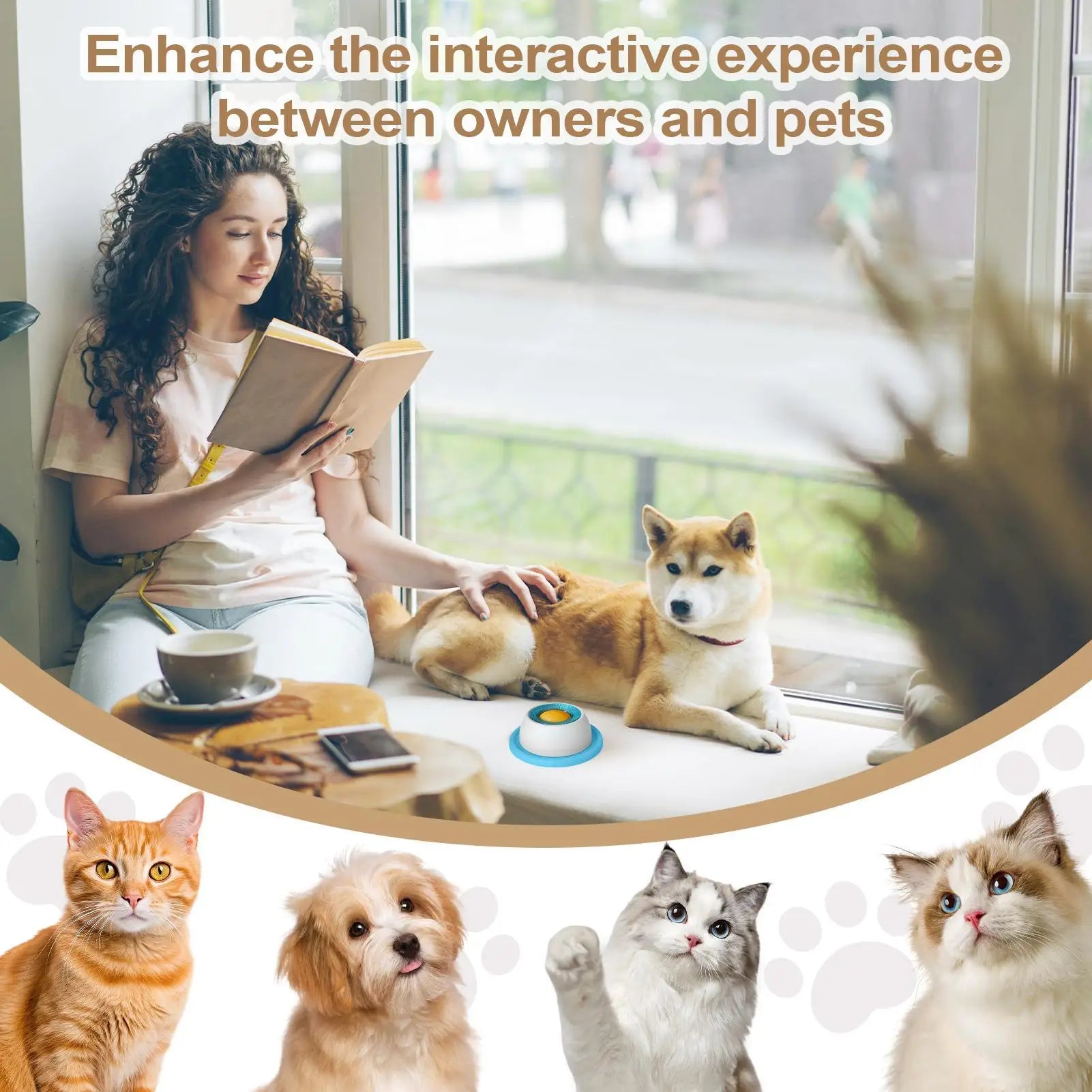 Slow Feeder Puzzle Bowl for Dogs & Cats