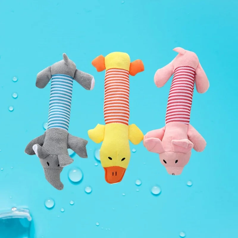 Squeaky Plush Dog Chew Toy
