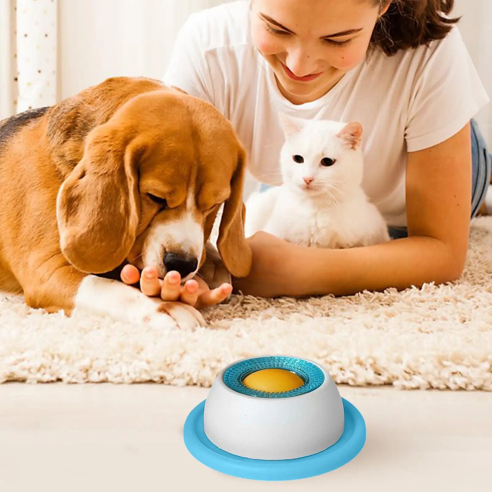 Slow Feeder Puzzle Bowl for Dogs & Cats