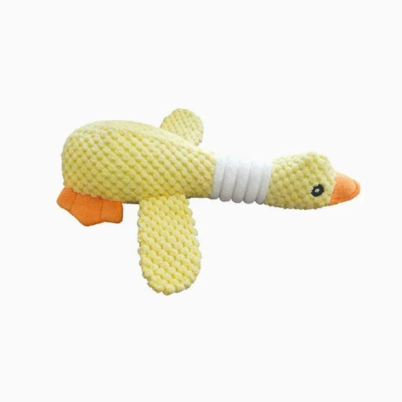 Squeaky Goose Plush Pet Toy