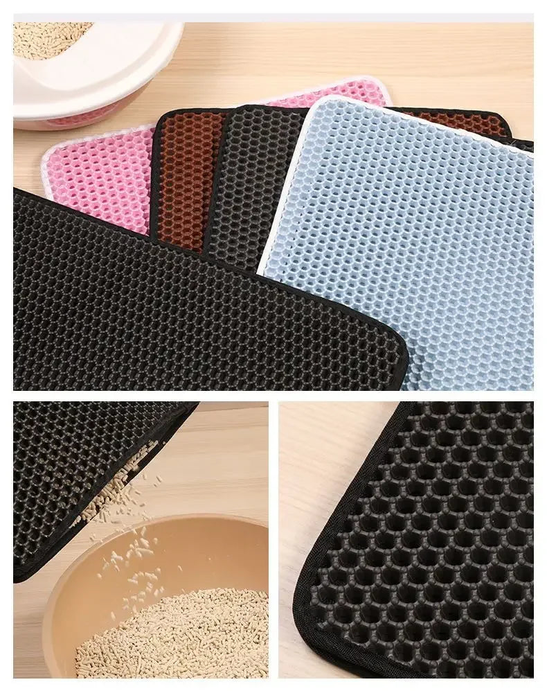 Double Layer Waterproof Cat Litter Mat