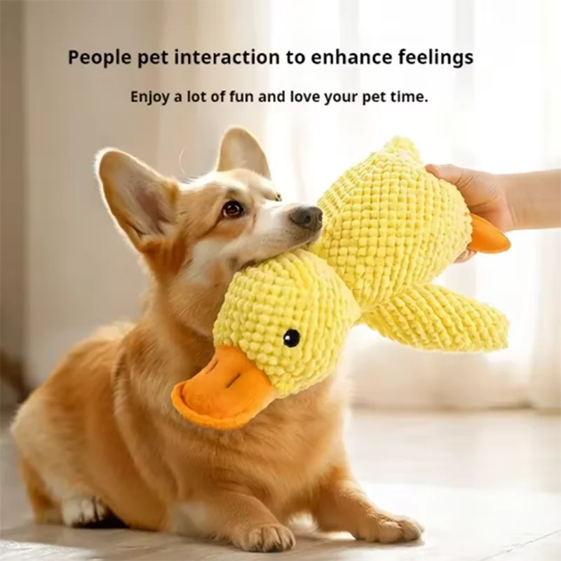 Squeaky Duck Comfort Plush Pet Toy