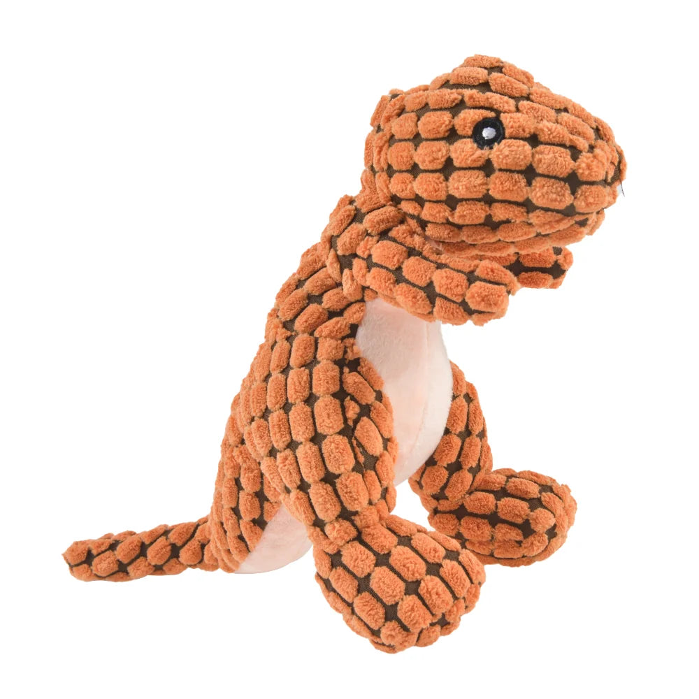 Plush Dinosaur Chew Toy for Dogs