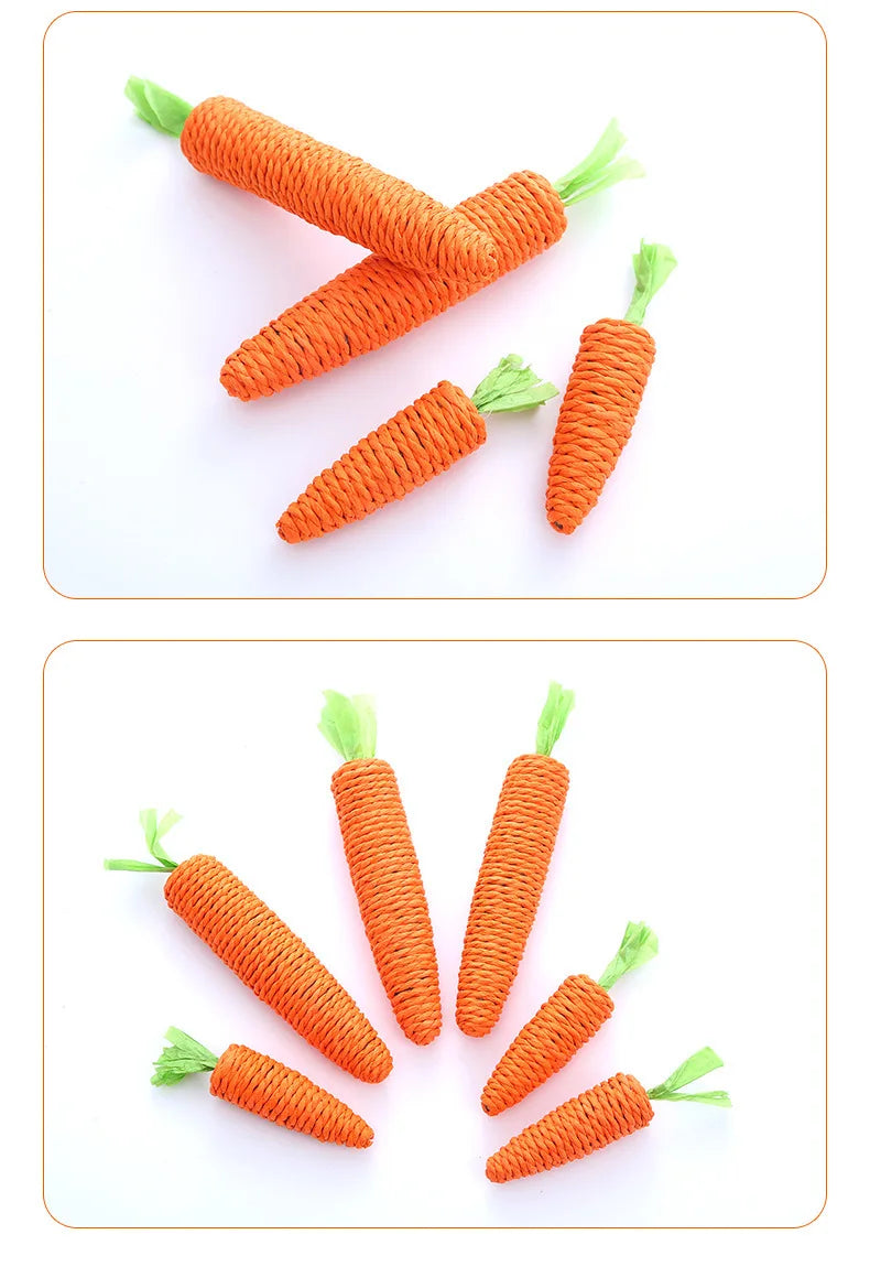 Carrot Rope Cat Chew Toy