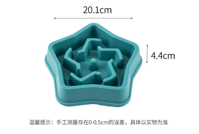 Anti-Choke Slow Feeder Pet Bowl