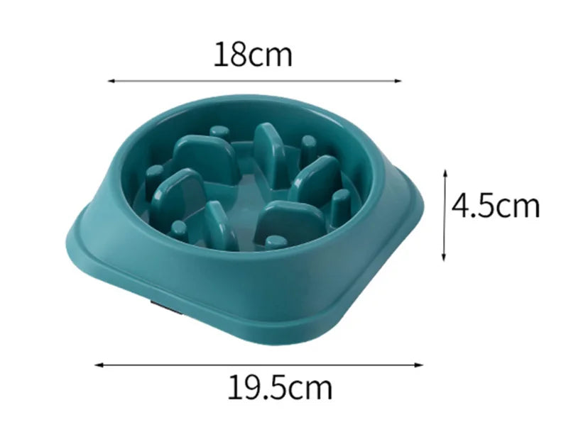 Anti-Choke Slow Feeder Pet Bowl