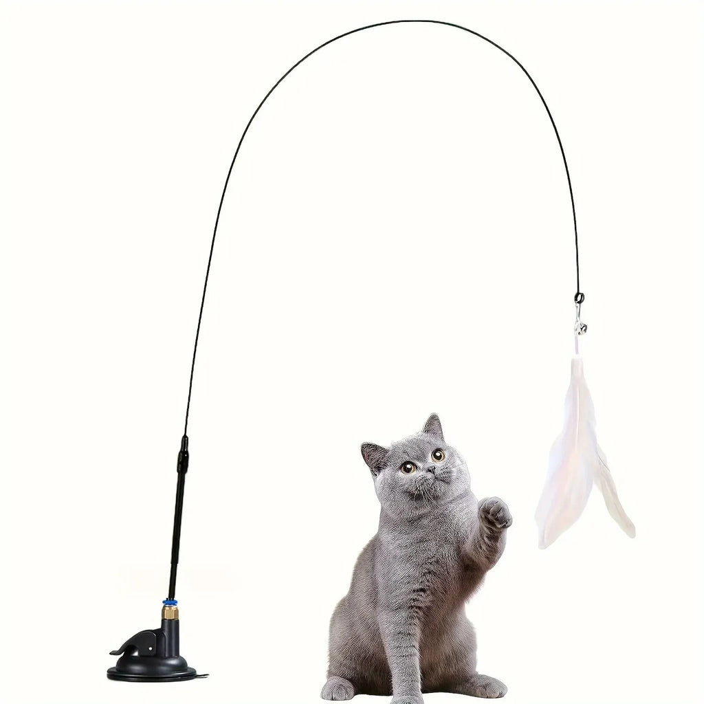 Feather Wand Cat Teaser Toy