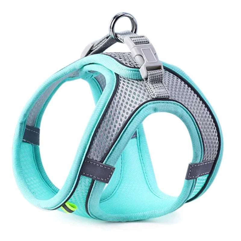 Reflective Breathable Pet Harness & Leash Set