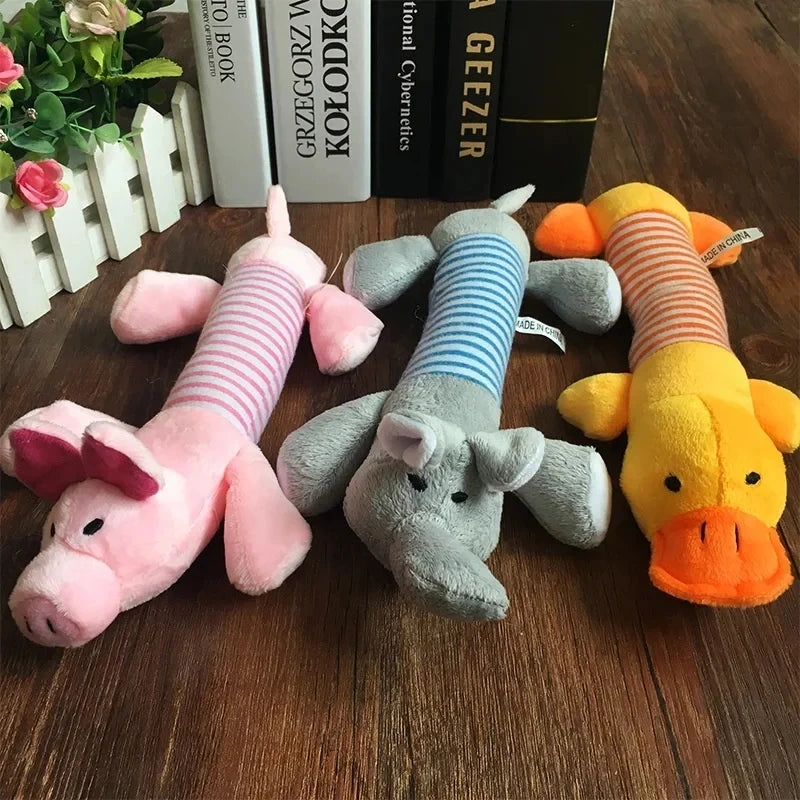 Squeaky Plush Dog Chew Toy