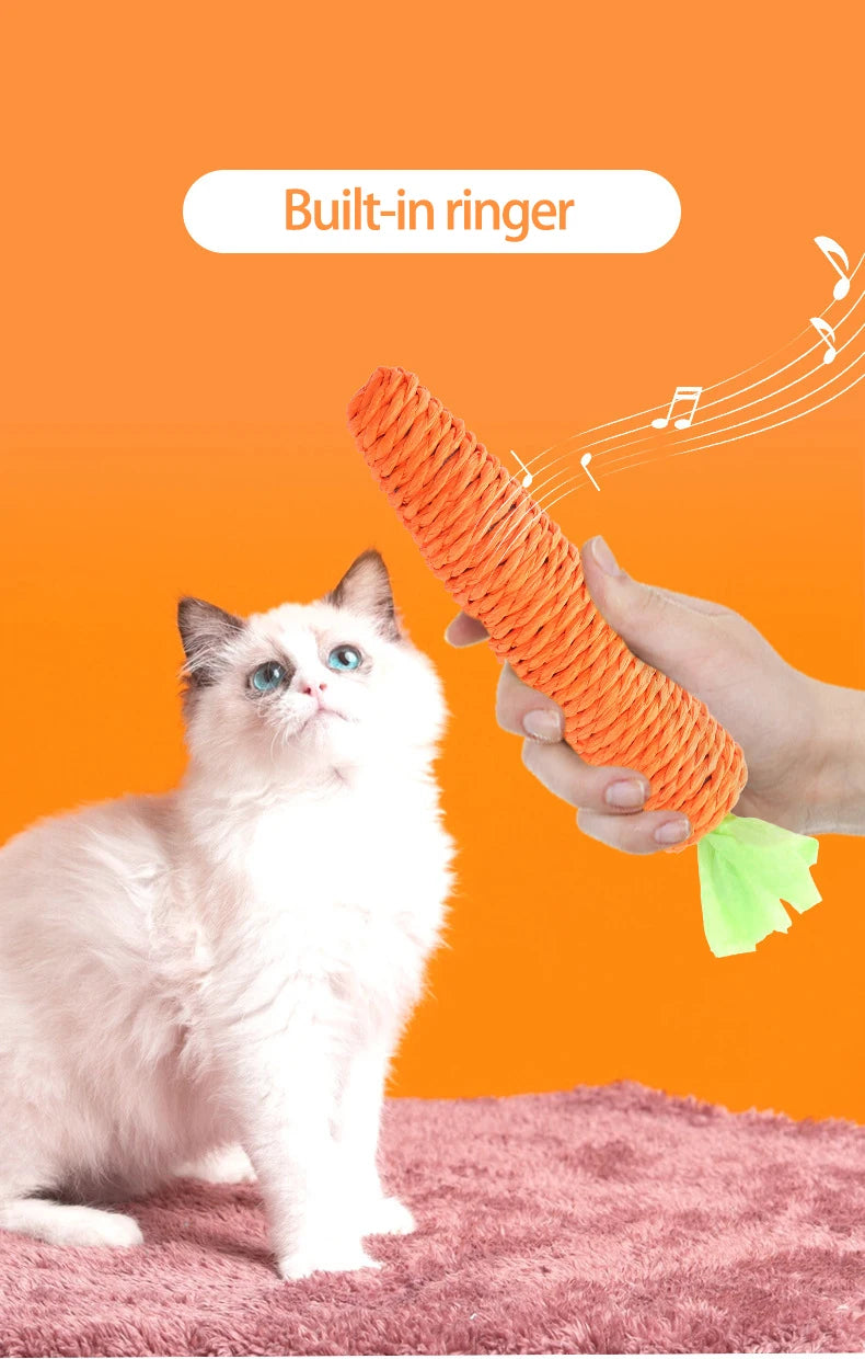 Carrot Rope Cat Chew Toy