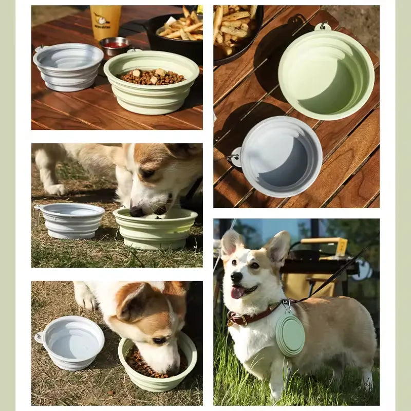 Foldable Silicone Dog & Cat Bowl