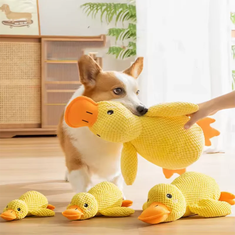 Squeaky Duck Comfort Plush Pet Toy