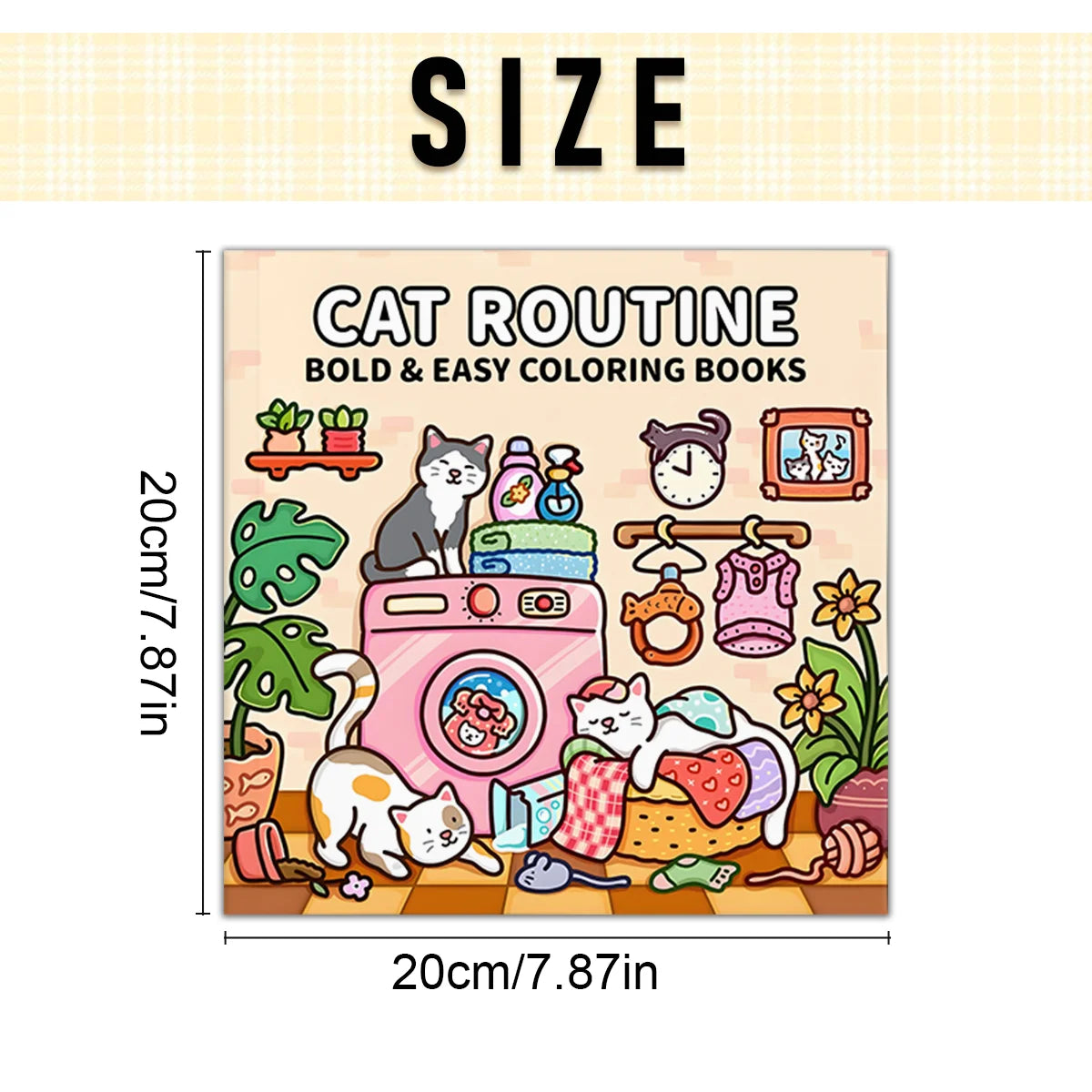 Cat Routine Adult Coloring Book