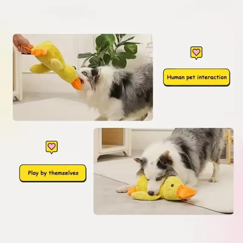 Squeaky Duck Comfort Plush Pet Toy