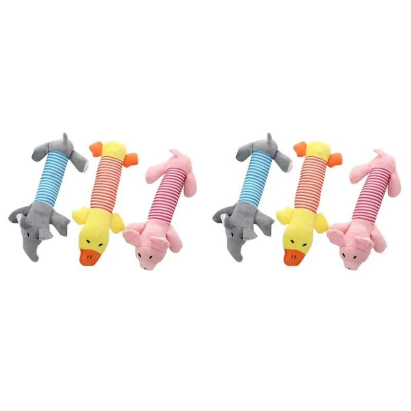 Squeaky Plush Dog Chew Toy