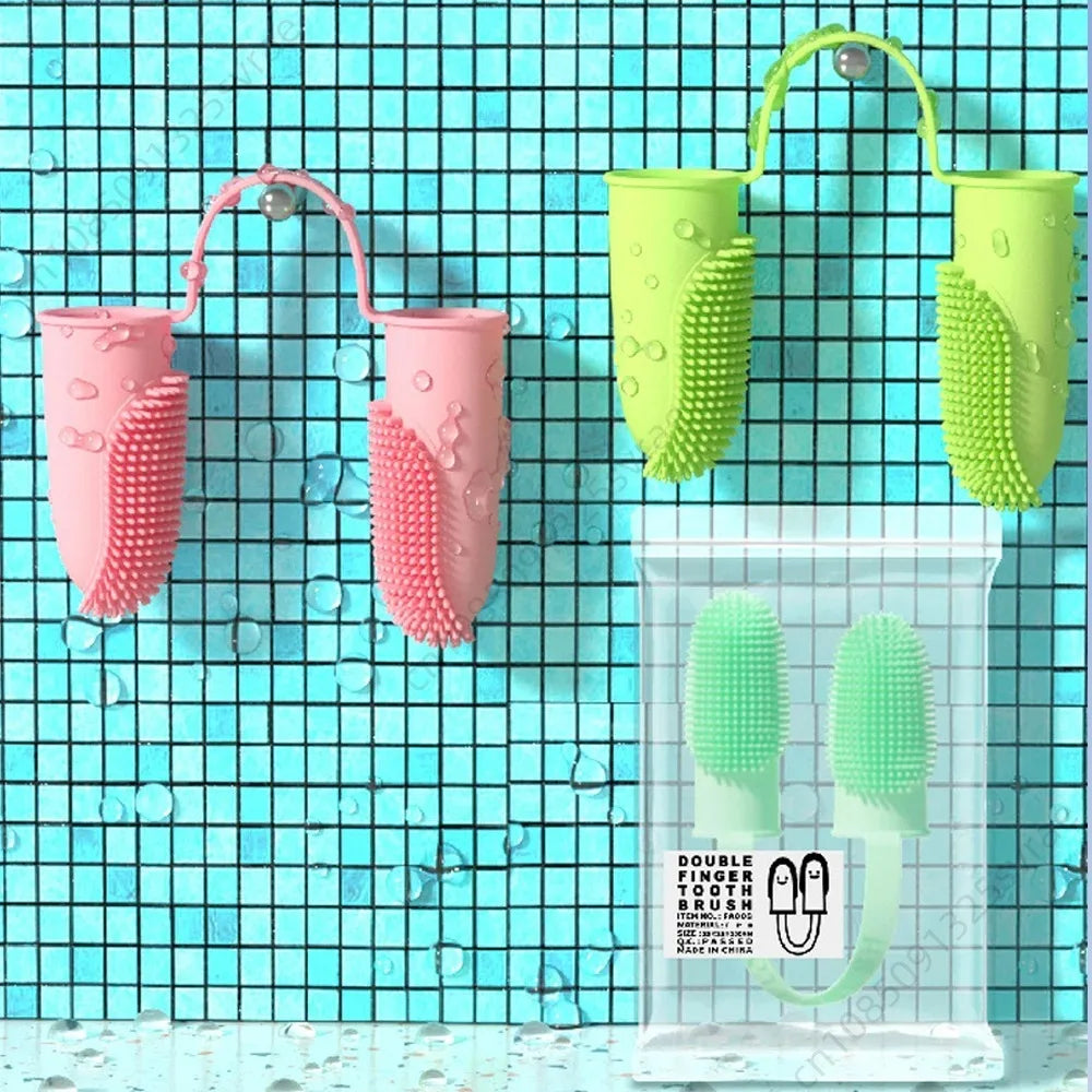 Double Finger Toothbrush