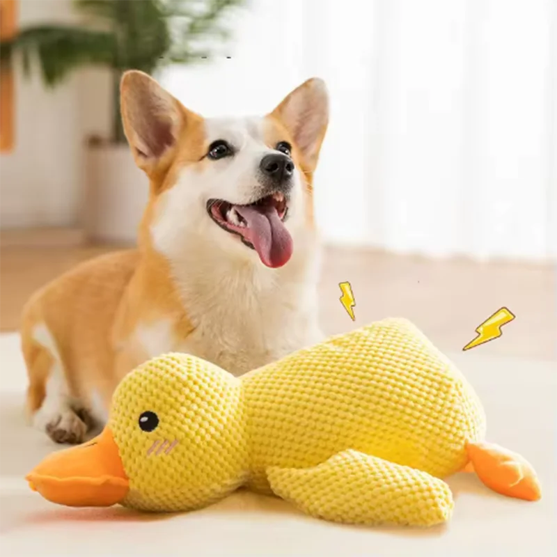 Squeaky Duck Comfort Plush Pet Toy