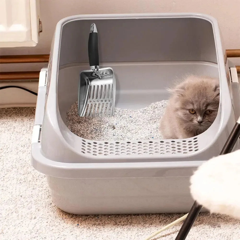 Metal Long Handle Cat Litter Scoop
