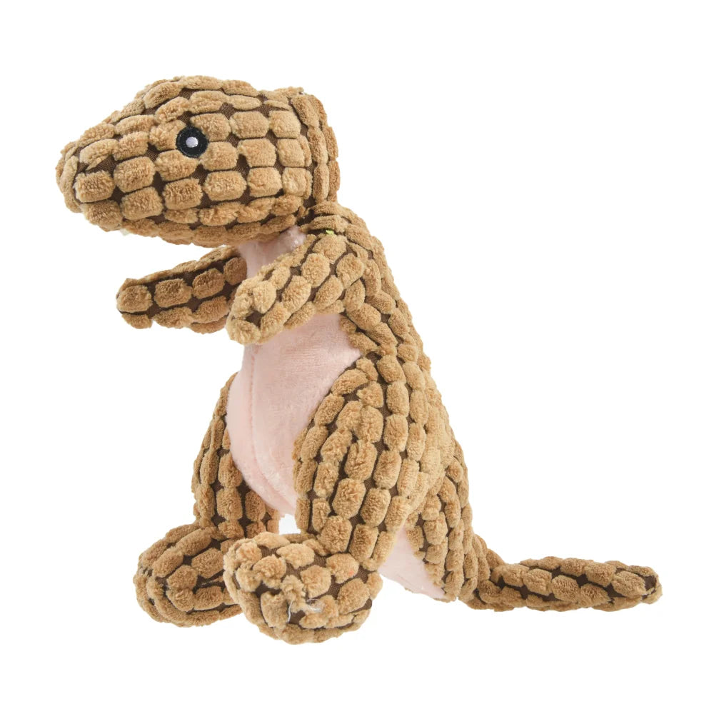 Plush Dinosaur Chew Toy for Dogs