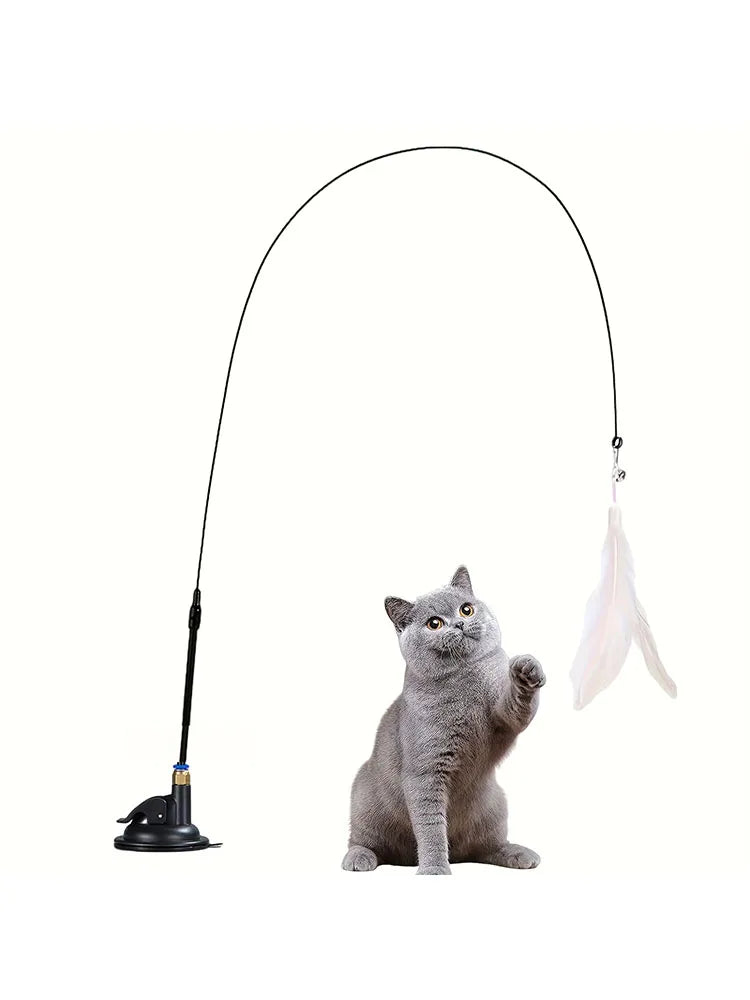 Feather Wand Cat Teaser Toy