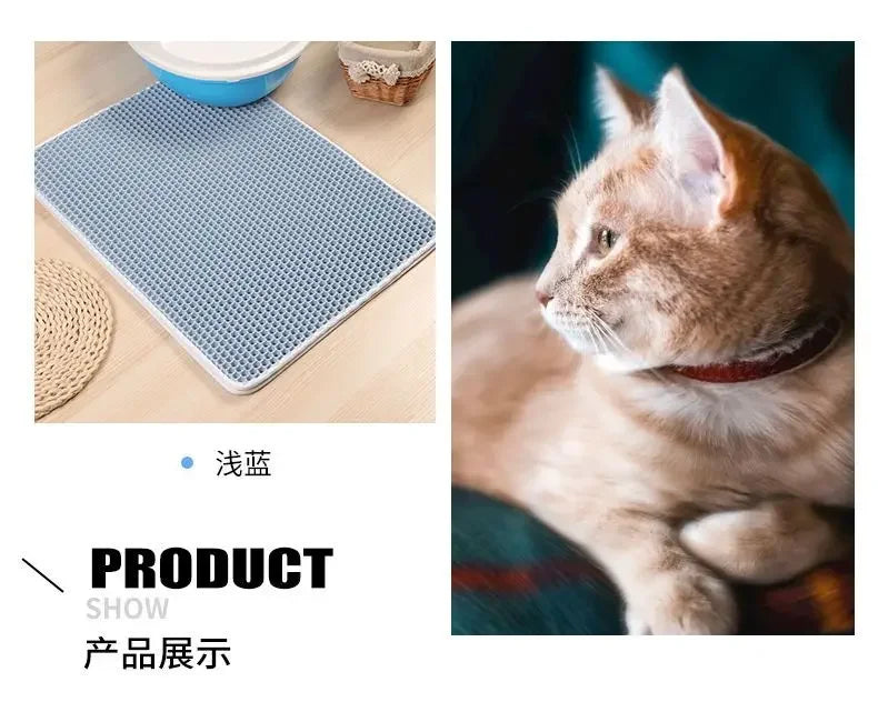 Double Layer Waterproof Cat Litter Mat