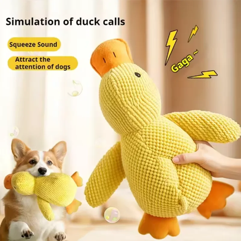 Squeaky Duck Comfort Plush Pet Toy