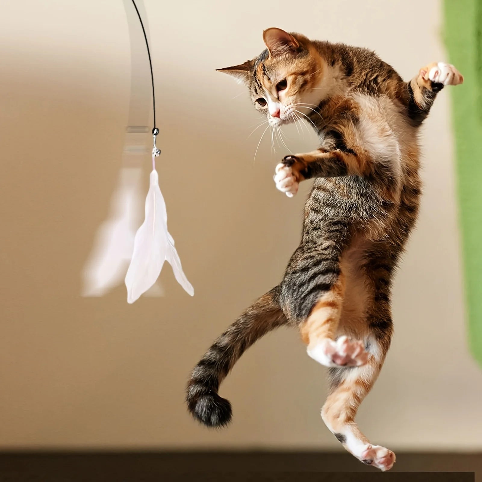 Feather Wand Cat Teaser Toy