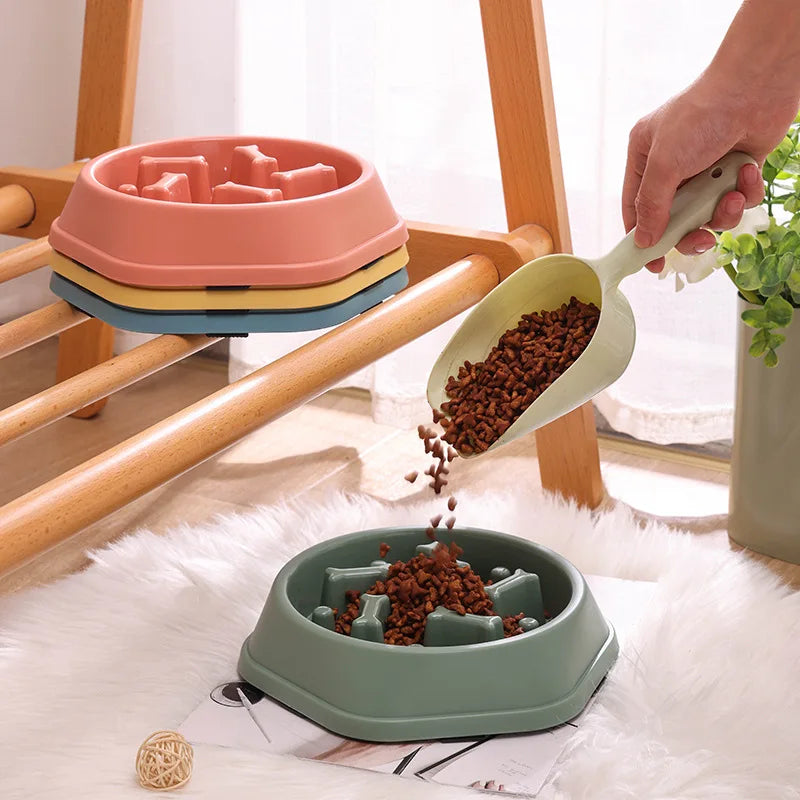 Anti-Choke Slow Feeder Pet Bowl