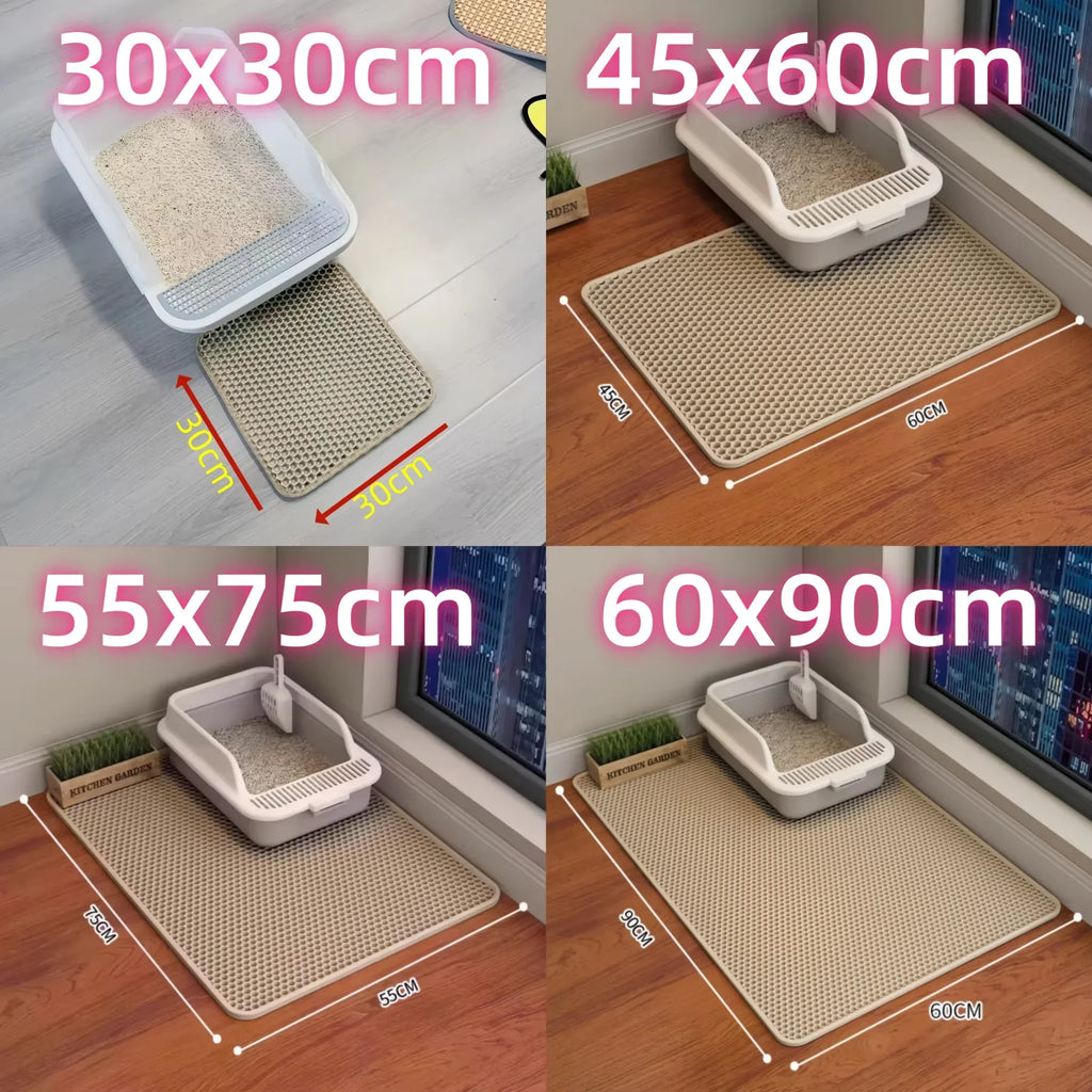 Premium 2-Layer Cat Litter Trapping Mat