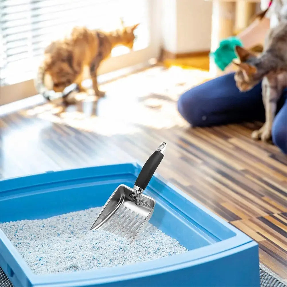 Metal Long Handle Cat Litter Scoop
