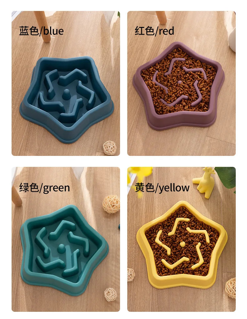 Anti-Choke Slow Feeder Pet Bowl